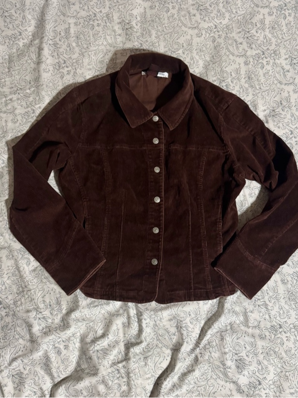 Live a Little Vintage Women’s Brown Corduroy Jacket
